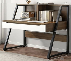 Mẫu bàn học gỗ MDF kèm kệ sách - VHL12